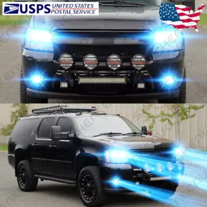 For Chevy Suburban 1500 2500 2007-2013 6X Front LED Headlights + Fog Bulb Kit GL - Foto 1 di 12