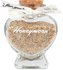 Honeymoon Sand Keepsake Jar - Honeymoon Gifts,Wedding Gift for Newlywed Couples - Picture 1 of 7