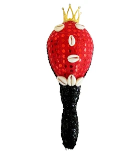 Elegua Maraca Decorada Santeria Santo Ifa / Eleggua Krachmacher Rattler Orisha - Bild 1 von 9