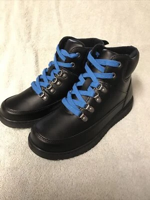 Gap Kids Boots Black w/ Blue Laces New with Tags Boys Size 1 - Image 1 of 4