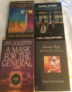 4 HC SIGNED Books Lisa Goldstein Tourists Winter Fool Dark Cities Mask General - Imagen 1 de 9