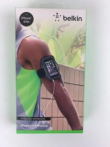 Belkin Sport Fit Armband For iPhone 6 6s With Adjustable Strap New in Box - Afbeelding 1 van 7