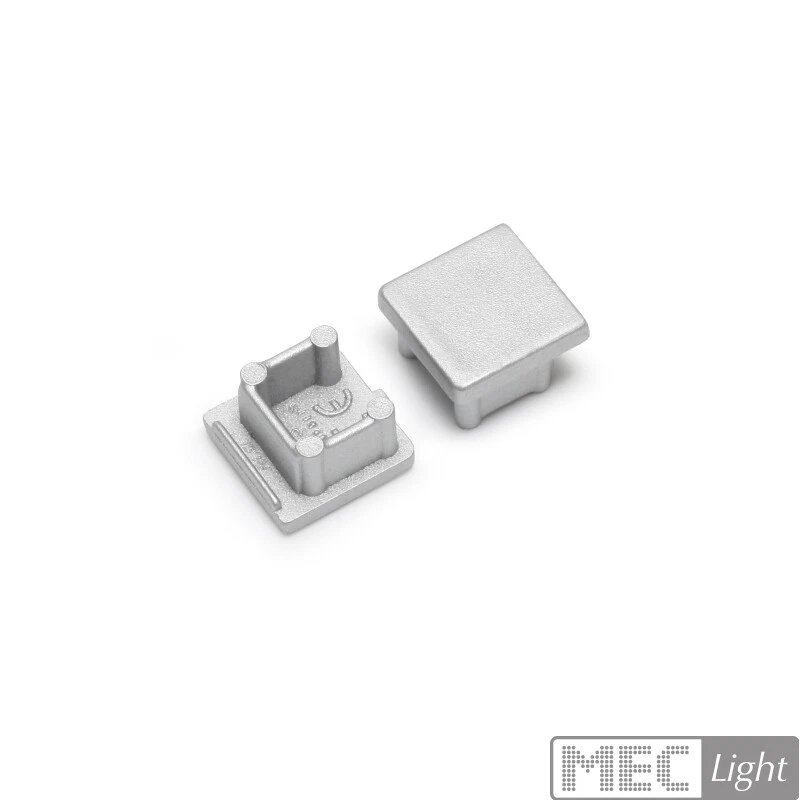 Set Di 2 Cappucci tappi per profilo-allum. "SMART-10" argento - 2 Pezzi - Immagine 1 di 1