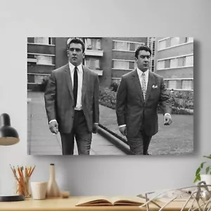 The Kray Twins London Gangsters Modern Canvas Wall Art Print ~ 5 Sizes - Picture 1 of 11