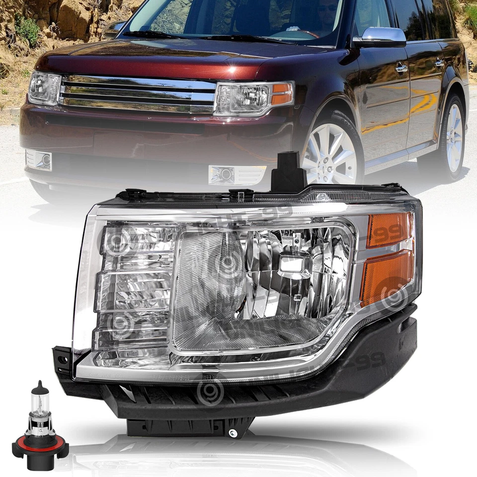Faro cromado lado del conductor [tipo halógeno] apto para Ford Flex 2009-2012 Foto 1 de 4