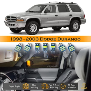 14 x Ultra White LED Lights Interior Package Kit For 1998 - 2003 Dodge Durango - Picture 1 of 8