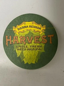Beer COASTER ~ SIERRA NEVADA Brewing Co Harvest Single, Fresh, Wet & Wild IPAs - Picture 1 of 2