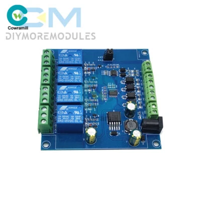 7-24V Modbus Rtu 1/2/4 Channels Relay Module Switch input output RS485/TTL UART - Image 1 of 4