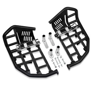 Fits YFZ 450R 450X YFZ450R Nerf Bars Pro Peg Black Bar With Black Nets - Picture 1 of 6