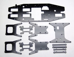 KIT DE CHASIS DE FIBRA DE CARBONO XTREME RACING TEAM LOSI LST XXL MONSTER TRUCK DE COLECCIÓN - Imagen 1 de 1