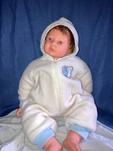Vtg Cititoy Baby Doll 1997 Cloth Body Vinyl Open Eyes Little Boy - Picture 1 of 5