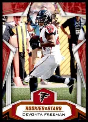 2019 Panini Rookies & Stars Devonta Freeman Orange Parallel /99 Atlanta Falcons - Image 1 of 2
