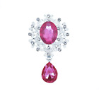 10Pcs Cabochon Rhinestone Acrylic Gem Flatback Snap Buttons Jewellery For Clothi