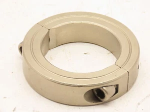 2" Double Split Clamping 2-Pc Shaft Collar 2.00" ID Bore Nickel Plated - Picture 1 of 5