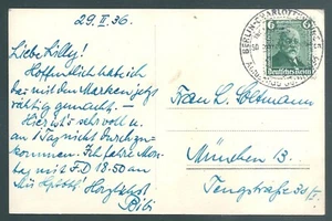 GERMANY 1936 Berlin Motor Show poscard with special cancel - Picture 1 of 2
