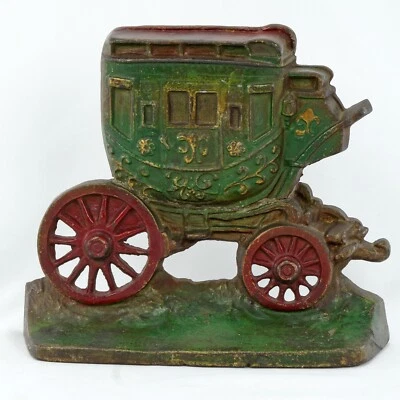 Cast Iron Doorstop Coach Design 1920's - Image 1 of 4