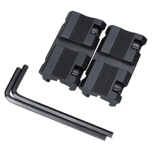 2X Dovetail to Rail Mount Rifle Adapter Scope Mount Converter 11mm - 20mm - Picture 1 of 7