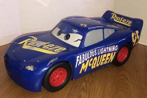 Disney Pixar Cars Blue Fabulous Lightning McQueen Doc grande 20” 2016 ULTRA RARO - Imagen 1 de 15