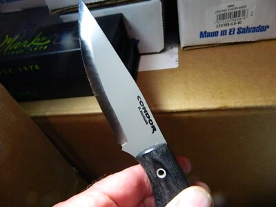 FACA BOWIE RIPPER TALHERES CONDOR 9" 1095 LÂMINA DROP POINT G10 CABO KYDEX SHE - Imagem 1 de 4