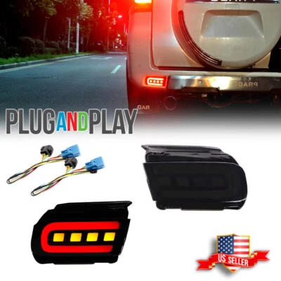For 10-19 TOYOTA Land Cruiser PRADO FJ150 Smoked LED Fog Bumper Tail Lights Kit - Image 1 of 4