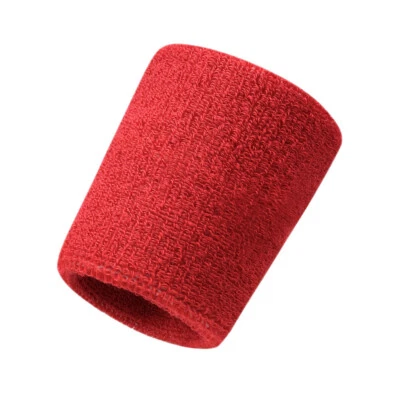 Men Solid Wrist Band Sports Sweatband Fitness Running Yoga Training Wristband  - Image 1 of 4