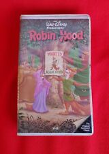 Robin Hood VHS 1963 Walt Disney Productions Black Diamond 228V NTSC-Rare 