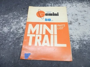 Vintage Gemini Mini Trail 50cc Boss Parts List #15  2870 - Bild 1 von 6