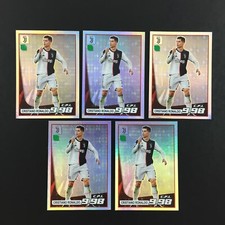2020 Cristiano Ronaldo Lot 5 Foil Sticker Panini Footballers (19-20) #790