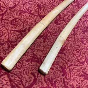 Imitation Japanese Sword Katana White Scabbard Set Of 2 Used from japan - Picture 1 of 15