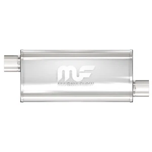 Magnaflow 14263 Performance Muffler 2.5" Offset/Offset 5x8x18 Oval Stainless - Picture 1 of 8