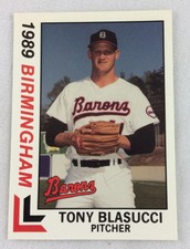 1989 Birmingham Barons - Southen League BEST Baseball Card - Tony Blasucci