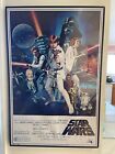 Affiche de film originale Star Wars affiches hollywoodiennes Hamill Ford Fisher 24x36 rare