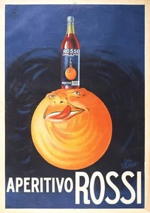 APERITIVO ROSSI - Vintage Alcohol Poster Print Sizes A5 to A0 **FREE DELIVERY** - Picture 1 of 7