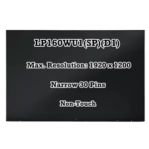 16,0" 60Hz 1920x1200 IPS LED LCD Pantalla Panel LP160WU1(SP)(D1) 30 pines - Imagen 1 de 4