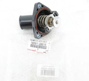 Genuine OEM Toyota Lexus 16031-0S010 Coolant Thermostat & Housing Tundra Sequoia - Picture 1 of 9