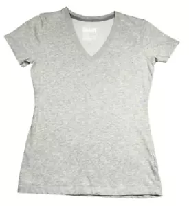 Nike Shirt Womens S Heather Grey Dri-Fit Slim-Fit Athleisure Soft Cotton Comfy - Picture 1 of 11
