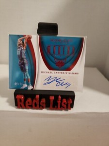 2017-18 Immaculate Modern Marks Red Auto 9/25 Michael Carter-Williams #MK-MCW