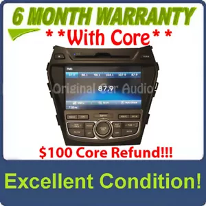 Radio Hyundai Santa Fe navegación MP3 Bluetooth Reproductor de CD XM FABRICANTE DE EQUIPOS ORIGINALES 96560-4Z1004X - Imagen 1 de 6