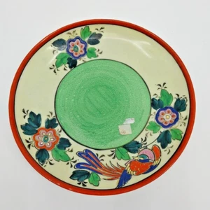 Piatto da collezione giapponese decorato a mano uccellino motivo floreale 8 pollici 20 cm - Foto 1 di 5