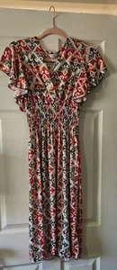 Women's Smocked Waist Dress- Multi- Medium/Large - Picture 1 of 4