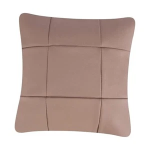 Leather Throw Pillow Cover, 18x18 inch Pack of 1 Modern Solid Decorative - Picture 1 of 8