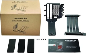 Phanteks Vertical GPU Mounting Bracket with PCIe 4.0 x16 Riser Cable - Black - Afbeelding 1 van 5