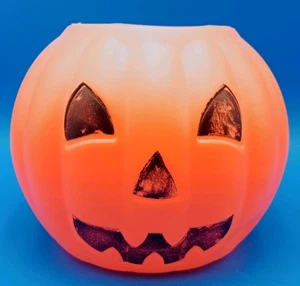 READ AMLOID Plastic Jack O Lantern Pumpkin Halloween Trick or Treat Bucket Pail - Picture 1 of 3