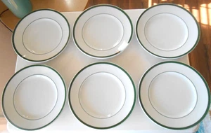 6er Set Williams Sonoma Grün BRASSERIE 9" Salatteller EUC - Bild 1 von 5