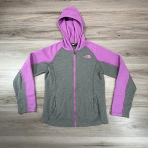 The North Face Giacca con Cappuccio e Zip in Pile per Ragazze Rosa Grigio Taglia M Medium - Foto 1 di 10