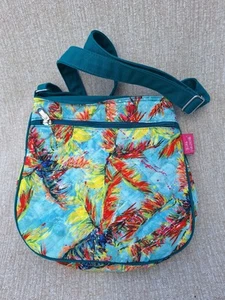 Womens LEOMA LOVEGROVE Green Multicolored Quilted Crossbody Handbag Purse Bag - Picture 1 of 5