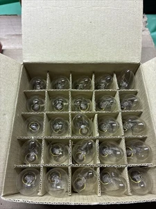 Box Of 25 Clear Replacement Lamp Bulbs 5 watt C7 Base 120V - Picture 1 of 3