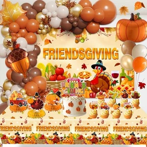 122pcs Friendsgiving Party Decorations, Friendsgiving Decorations Include Bal... - Picture 1 of 7