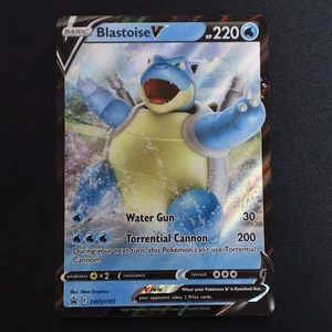 Blastoise V SWSH101 Ultra Rare NM/M – Pokémon TCG SWSH Black Star Promo Card - Foto 1 di 2