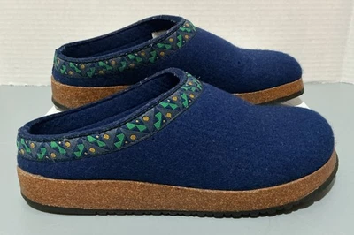Zuecos sin cordones de lana azul LL Bean para mujer talla 6 M Foto 1 de 4
